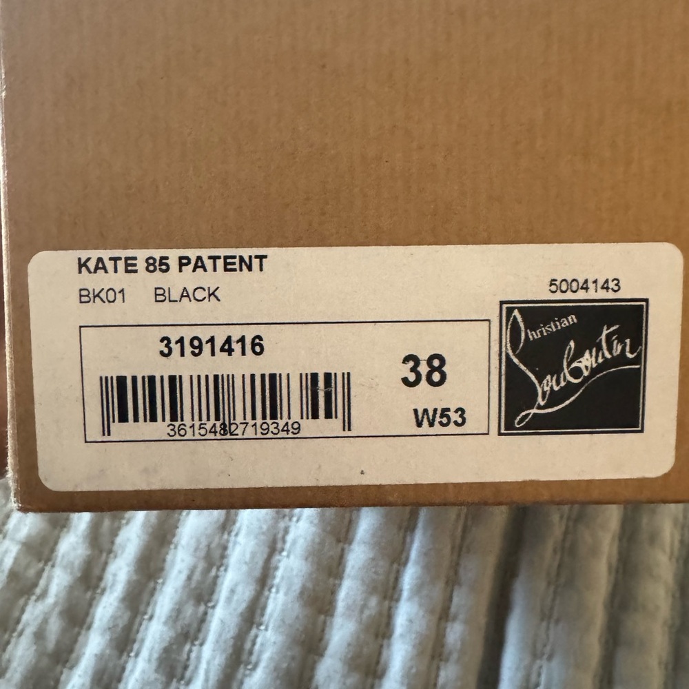 Christian Louboutin Black Patent Leather Heels - Picture 3 of 12